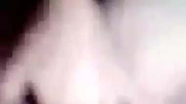 Beautiful cute horny girl fingering pussy selfie