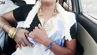 Indian bhabi car romance Telugu dirty talks.