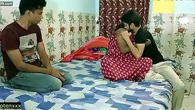 Indian husband paid money for fucking his sexy wife! Fuck my wife hardly