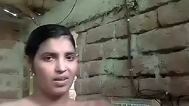 Village girl striptease cute boobs showing for lover