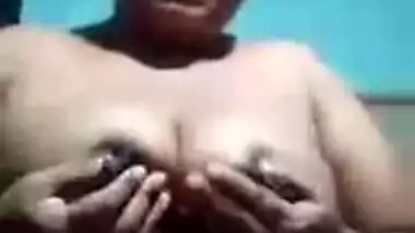 Cute Desi fatty teases a guy with her big boobs on XXX video call