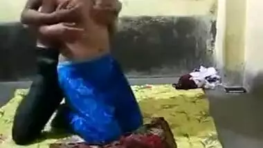 Man approaches Desi girlfriend from behind and feels up her XXX boobies