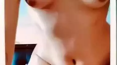 Extremely Sexy Girl Removing Bra Fingering her Pussy & Riding on Dick Moaning Part 3