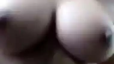 Fair big boobed Indian local girl