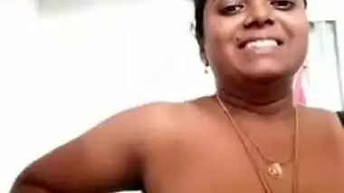 Married Desi lady can't have sex but she can show big XXX melons