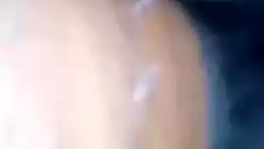 XXX sexy girl shows trimmed pussy on camera in MMS porn with Desi guy