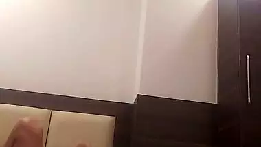 Big guy crushes his sexy GF in bed in a hotel sex MMS