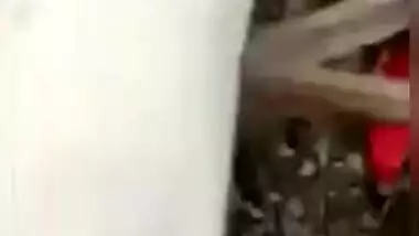 Lover couple was doing Mangal in the jungle, village people caught both of them