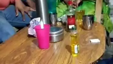 Paid randi boob pressing and boob show to clients