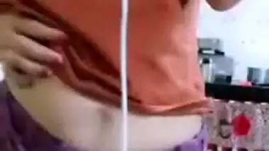 Desi housewife takes clothes off till she is naked in solo XXX video