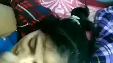 Horny Desi XXX girl gets load of cum on face with dirty talkings MMS