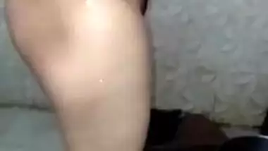 Desi soaps and washes her XXX body in the shower and puts sex wear on