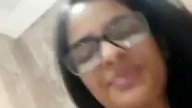 Sexy college girl showing her boobs and fingering pussy 2 video clips part 1