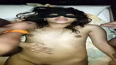 Hot desi looking wife fucked by 3 men while hubby records