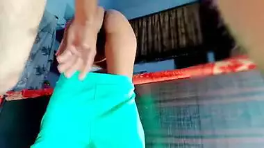 Young Indian Desi village step-sister was trying to hard blowjob fucking with step-brother in clear Hindi audio