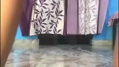 Nikita Hot Outfit, Desi Babe doing Yoga,lying on floor,reveal boobs navel