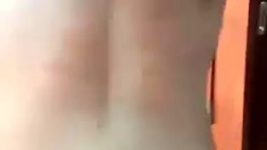 Indian wife reveals XXX boobs and shaved pussy on camera for sex fans