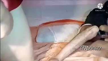 Anal sex with stepmother dressed in red has a big and tender ass