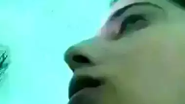 Beautiful eye desi blowjob girlfriend viral MMS