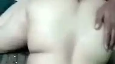 White desi XXX girl have a threesome sex with her husband and his friend MMS