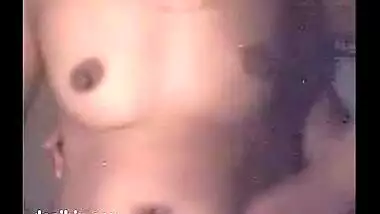 Desi bhabhi enjoying her first time sex video on a webcam with her lover