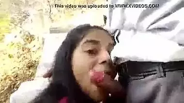 College hotty oral sex outdoors episode to ignite your sex nerves