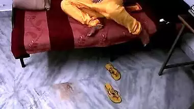 Boy behind camera caught Bhabhi stripping and insisted on XXX posing by Desi wife