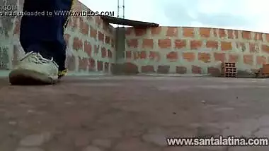 Lucknow ki chatt par ladki ne bf ke lund se oral sex kiya