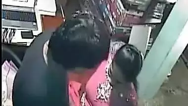 Beautiful Lady gets her Ass Grabbed by Senior Staff & Fucking after everyone gone