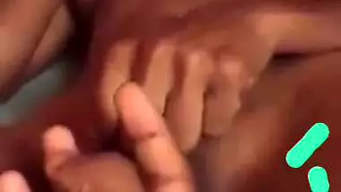 Lover fingering GF pussy before fucking in FSI xxx