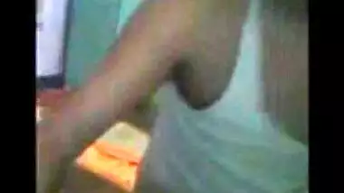 Hindi sexy movie of an amateur couple enjoying a nice home sex session