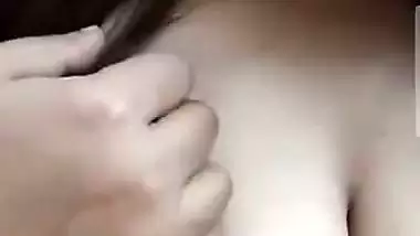 Chubby tanker wife boobs showing at night to lover