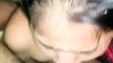 Sharp tits Bengali girl sucking 7-inch big dick