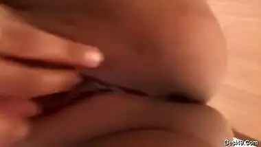 Desi woman touches massive tits and pussy before shower porn video
