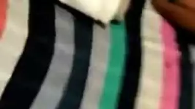 Girl is Desi and man tries to kiss her XXX lips in camera in bed