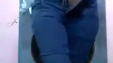 Legal age teenager unshaved love tunnel gal stripping exposed MMS movie scene for her lover