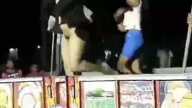Two Indian girls dance like porn stars during crazy outdoor festival