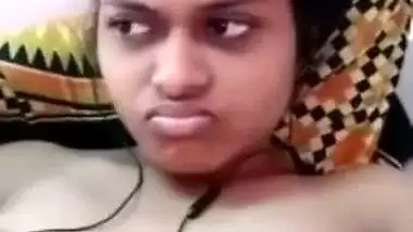 College girlfriend showing boobs on video call