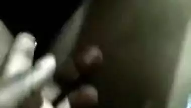 Cute Desi girl brandishes lovely XXX tits in close-up making man touch