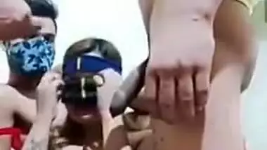 Desi slut and several Hindi fuckers in hot homemade group XXX porn