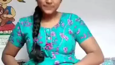 Desi Tamil girl strips and exposes her hairy pussy and ass