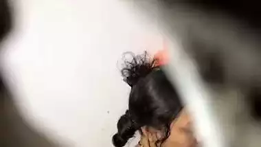 Devar hides near bathroom to see bhabhi nude bath