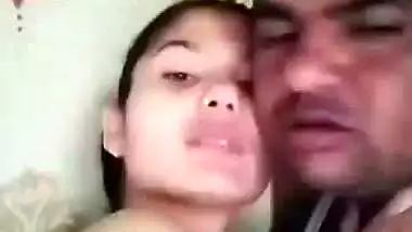 Jija kissing saali and her boob press foreplay