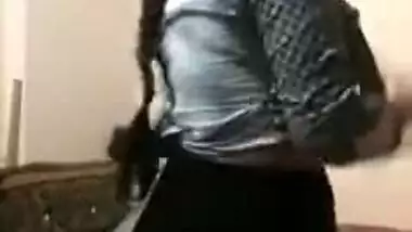 Porn video where the Desi lady impresses guys with tits and butt