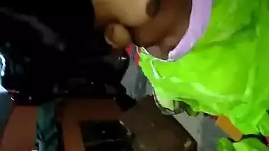 Obedient Indian woman shows hubby XXX tits making him in mood for sex