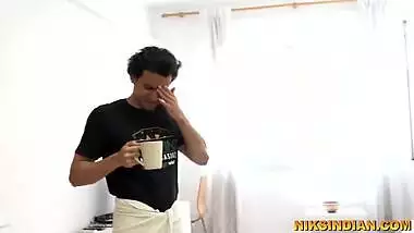 Indian Man swallows MILF maid's piss from her pussy and then fucks her ass