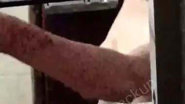 Neighbor girl dress change after nude bath caught