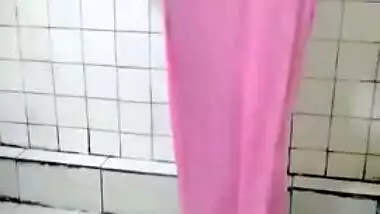 Fat Desi mom doesn't get totally naked washing body in shower sex clip