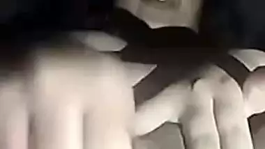 Big brinjal piercing pussy of horny desi girlfriend