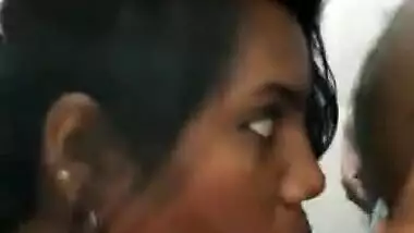 Tamil girl sucking dick inside toilet